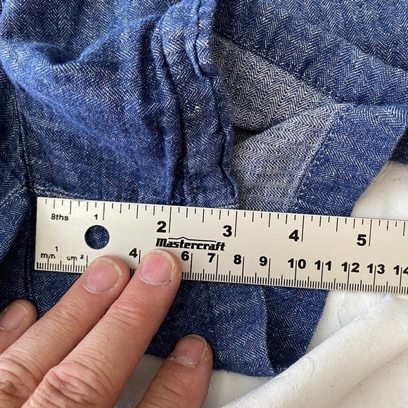 Old Navy Women's Blue Linen Blend Casual Walking Shorts Size 12 Beach‎ Boardwalk - Picture 9 of 11